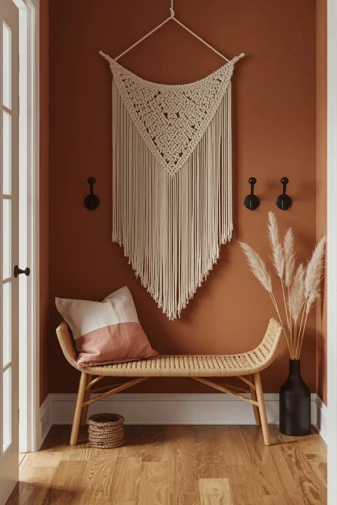 The Terracotta Boho Mudroom — Earthy, Warm, and Completely Alive