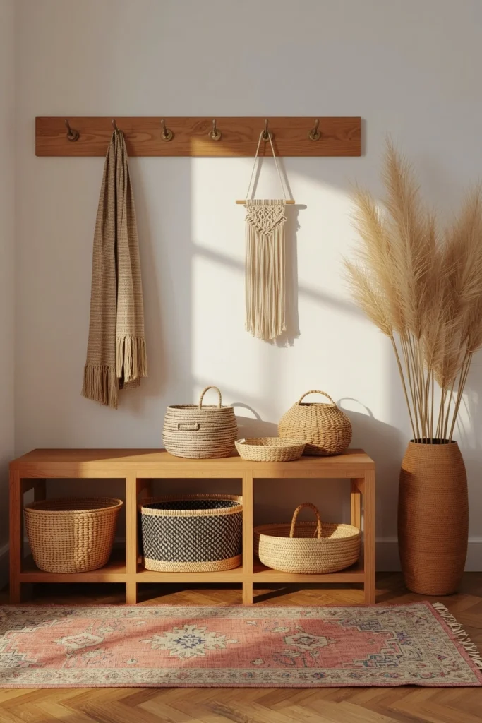 Mini Mudroom — Narrow Entryway Nook Ideas
