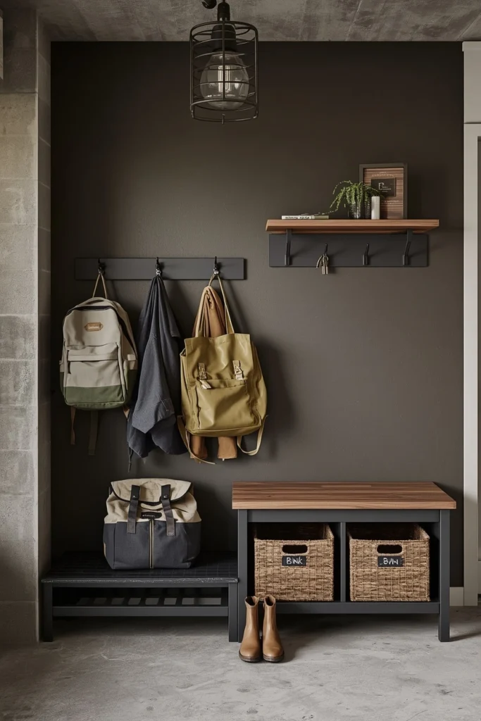 The Garage Entry Mini Mudroom 