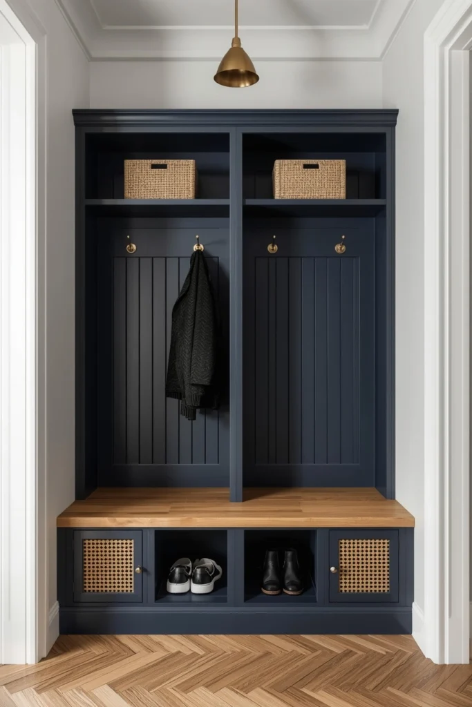 Built-In Locker Nook mini mudroom