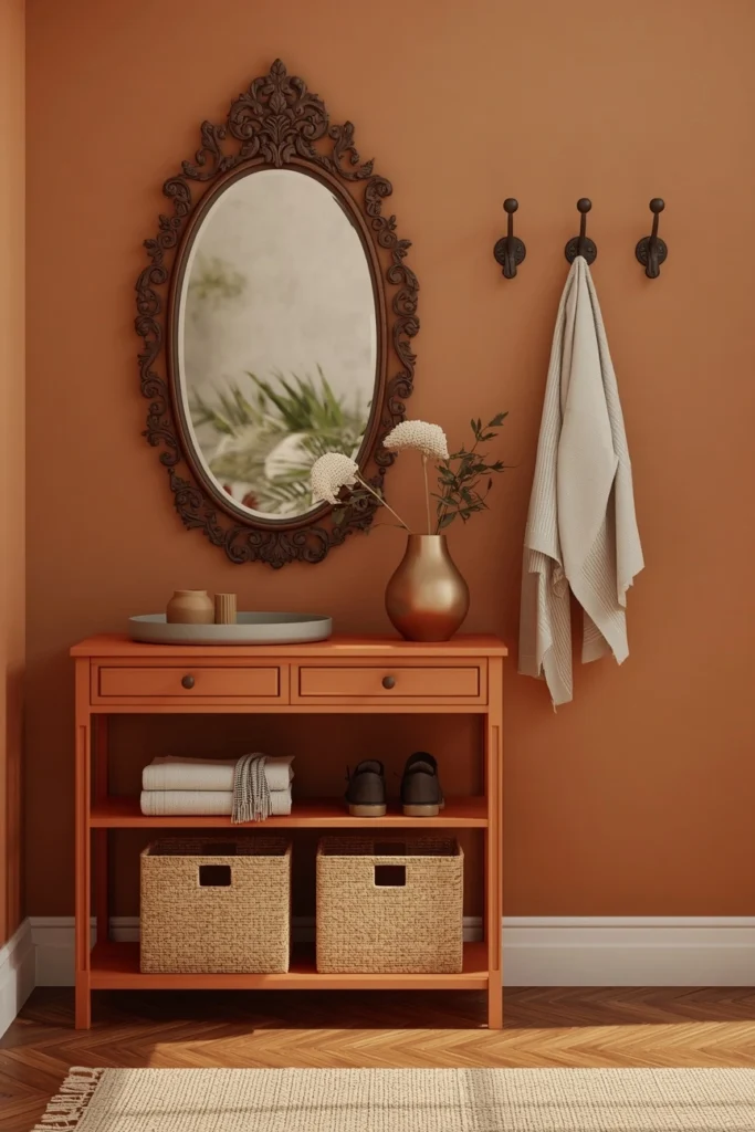 The Mirror + Console Table Mudroom