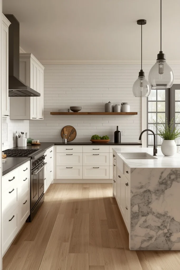 Modern Farmhouse Kitchen — Clean Lines with Rustic Soul