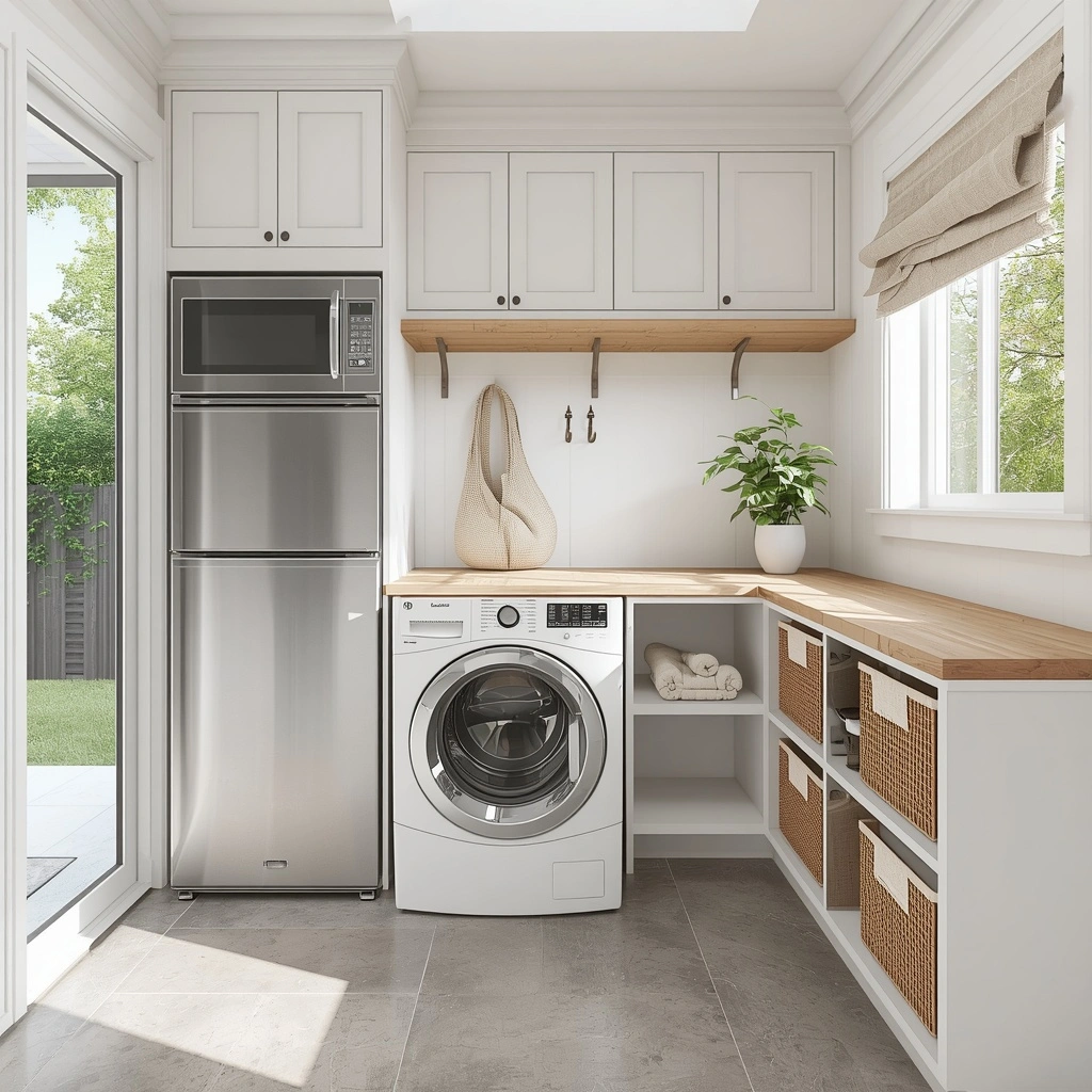 The Outdoor-Adjacent Mudroom Laundry Combo
