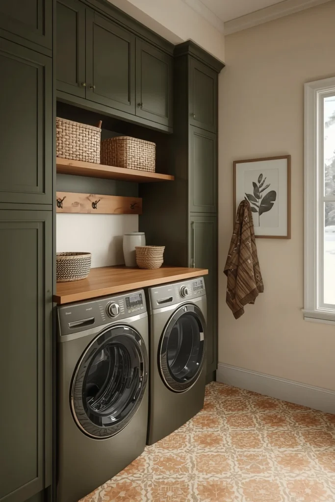 The High-Contrast Gallery Wall Mudroom