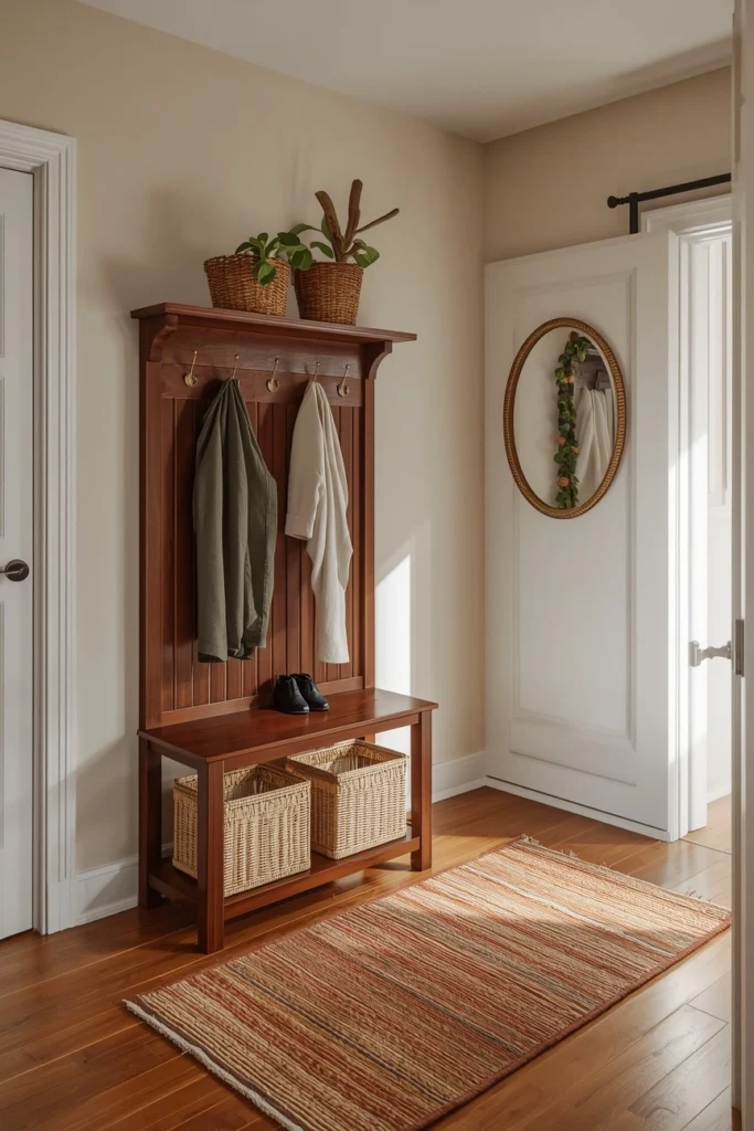 The Renter-Friendly Mini Mudroom 