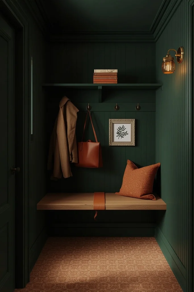 Bold Color Mini Mudroom