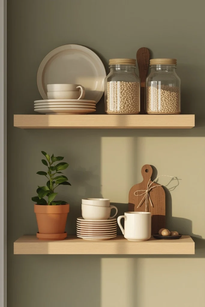 Open Shelving Farmhouse Kitchen