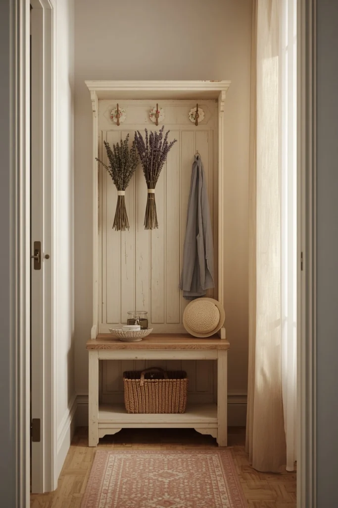 Cottagecore Corner Mudroom entryway