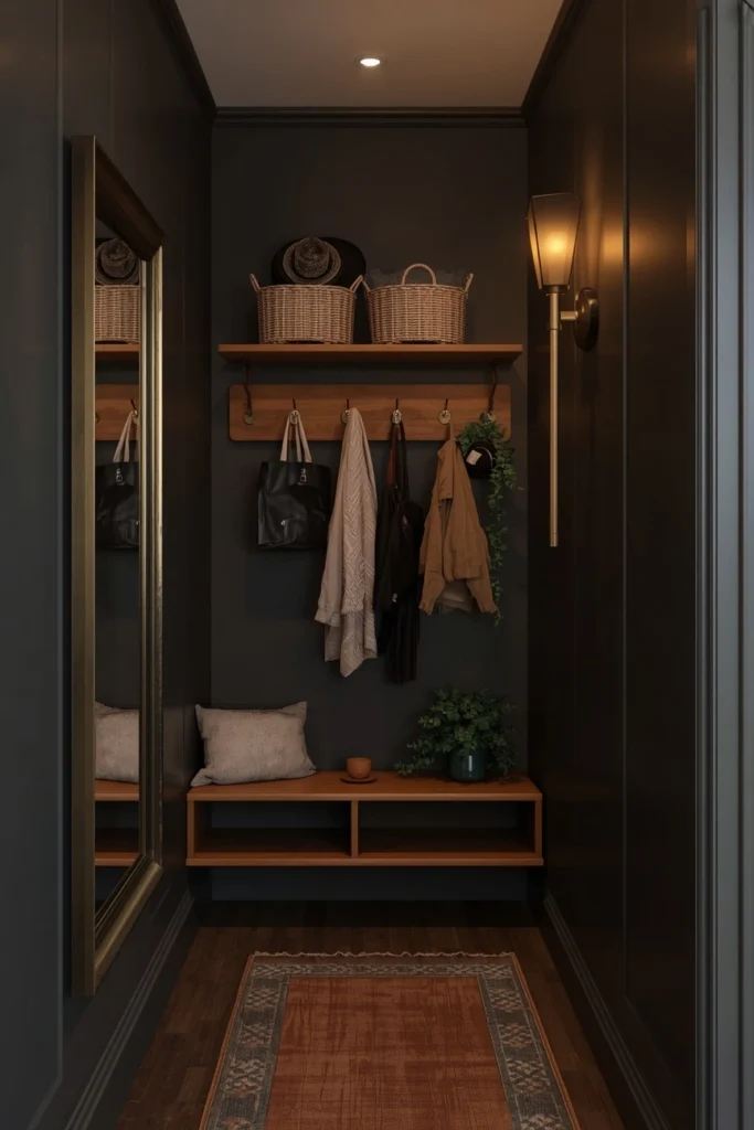 Narrow Hallway Mudroom