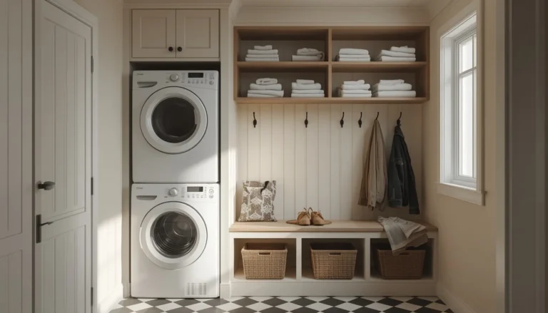 small mudroom laundry combo ideas fetaured
