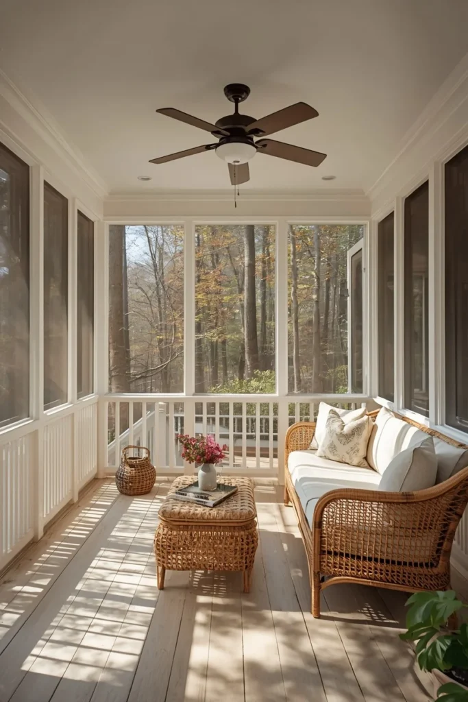 18 Back Porch Ideas That Make Outdoor Living Feel Like Pure Heaven 2 The Classic Screened-In Back Porch