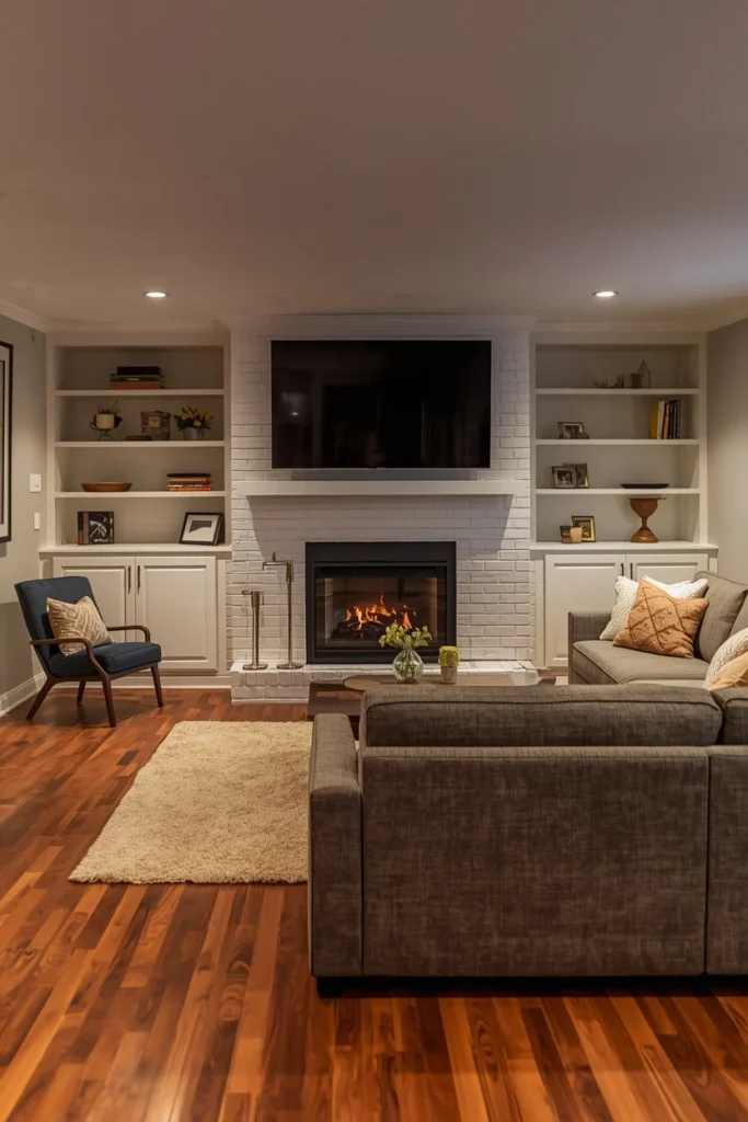 The Fireplace-Anchored Family Room