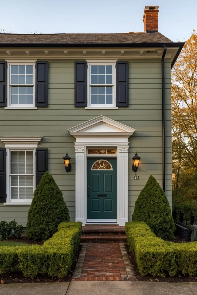 Darker Siding, Lighter Casings green house exterior