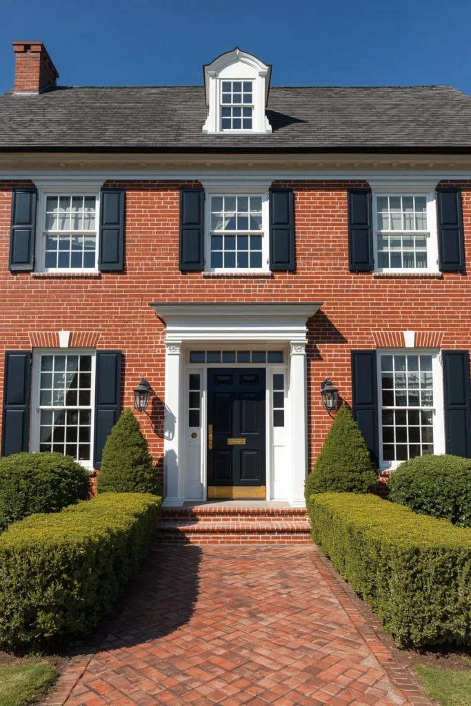 25 Red Brick House Exterior Ideas That Make Traditional Look Incredibly Chic 2 The Red Brick Color Pairing Formula
