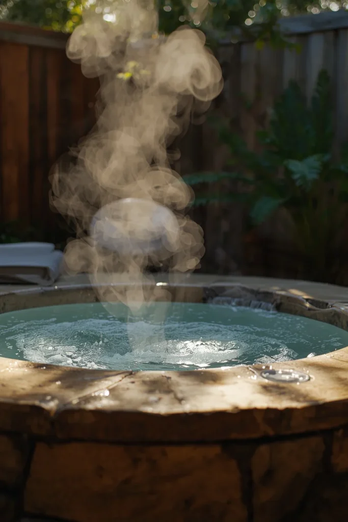 21 Pool House Ideas That Make Your Backyard Feel Like a Luxury Resort 11 backyard spa, featuring a hydrotherapy jet spa