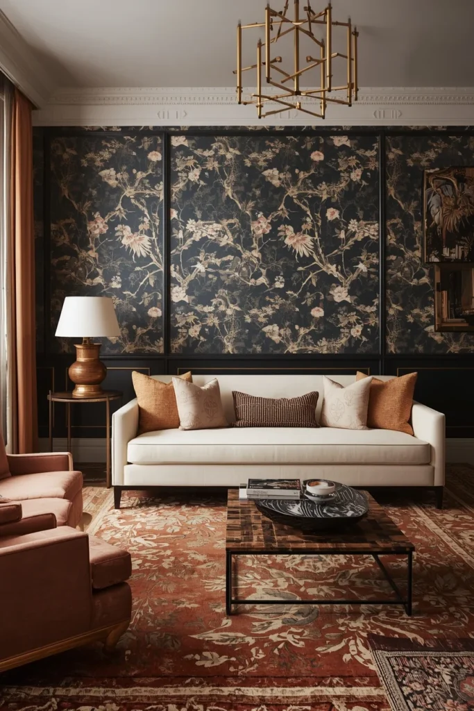 Chinoiserie living room