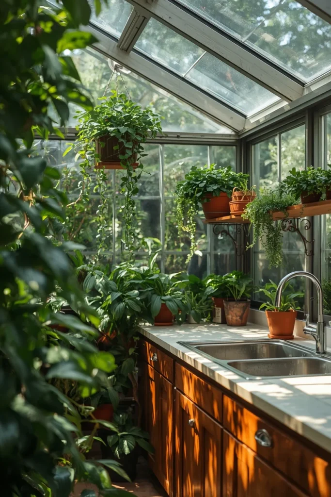 16 Solarium Kitchen Ideas That Flood Your Home With Beautiful Light 12 Plant-Filled Solarium Kitchen
