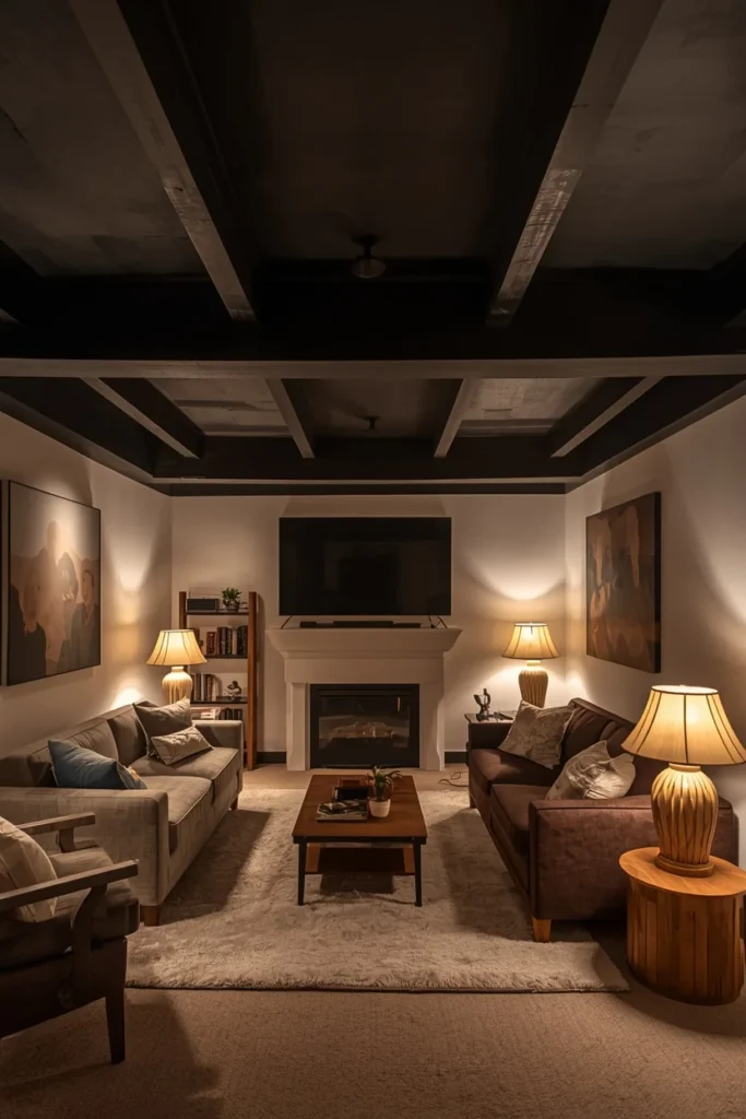 Black or Dark Ceiling Treatment 