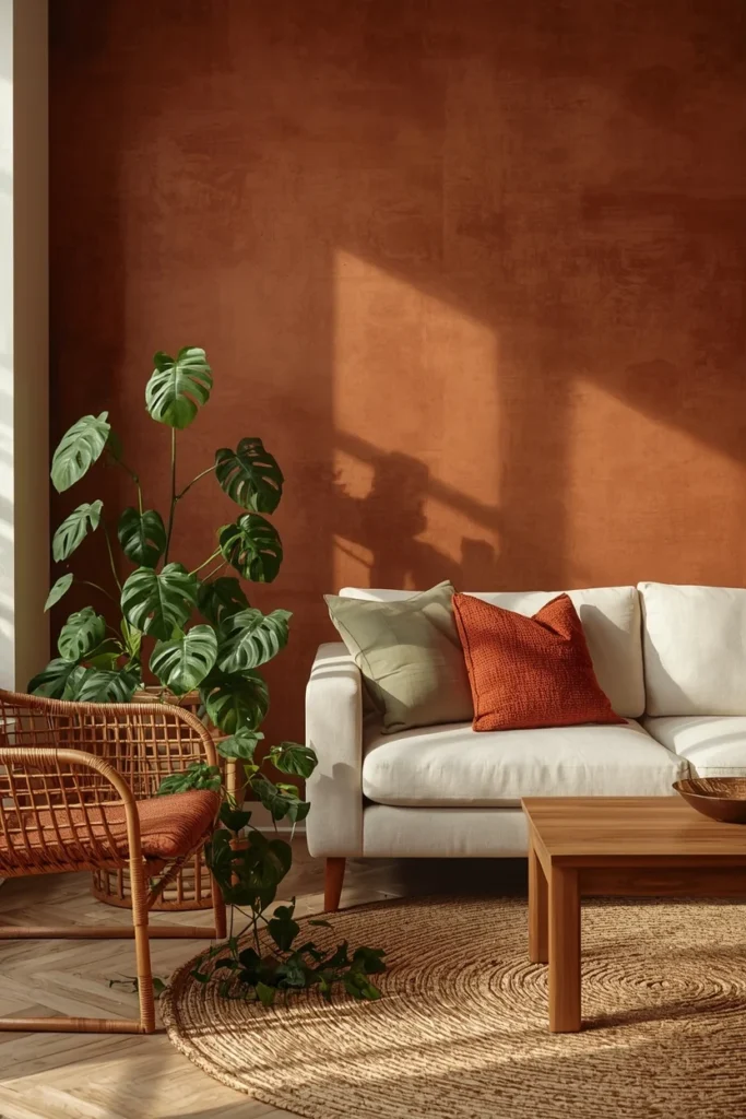 Earthy Terracotta & Warm Neutrals living room