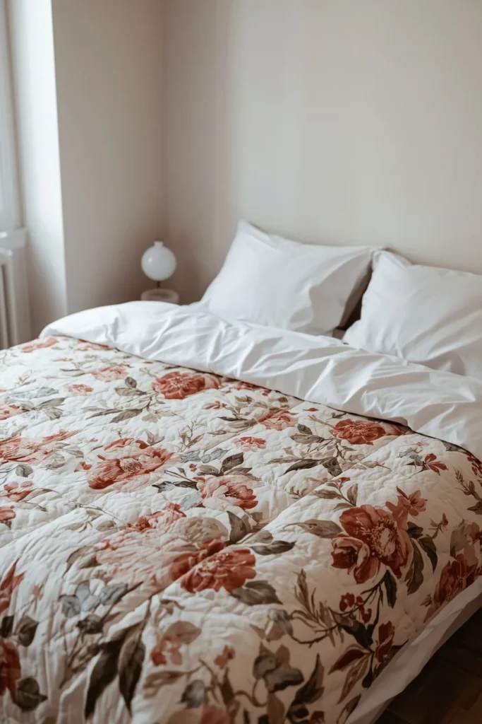 Large-Scale Floral Quilt