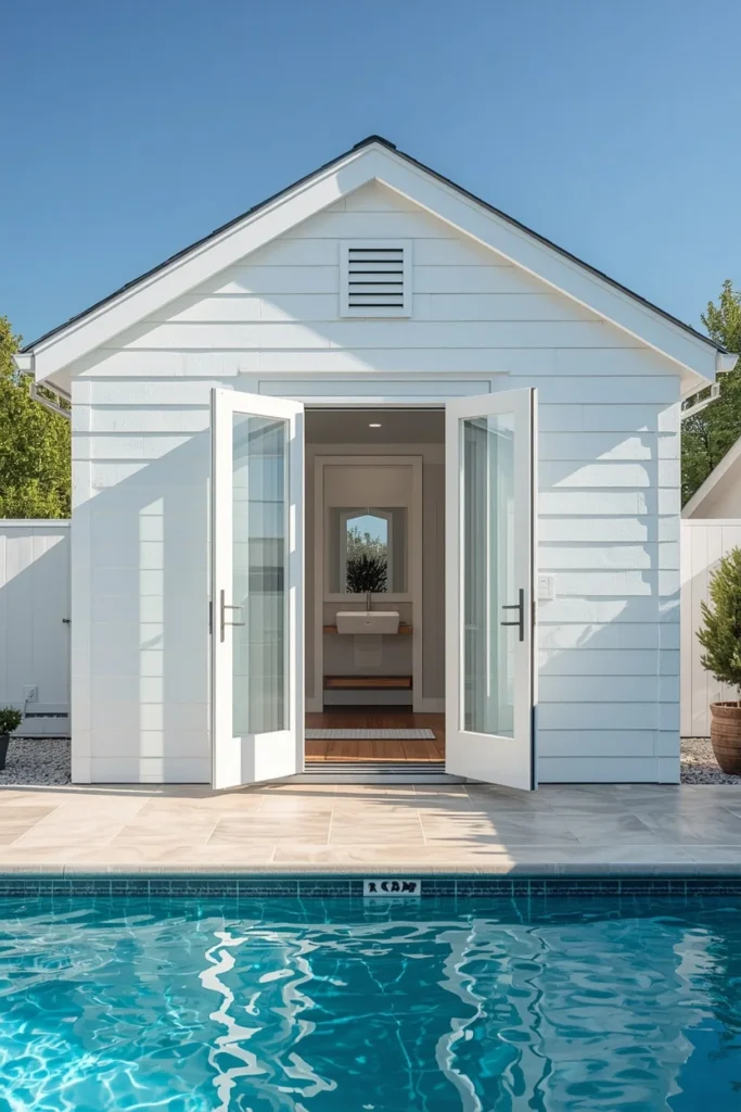  converted detached garage pool house