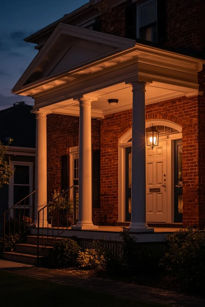 25 Red Brick House Exterior Ideas That Make Traditional Look Incredibly Chic 13 The Architectural Uplighting