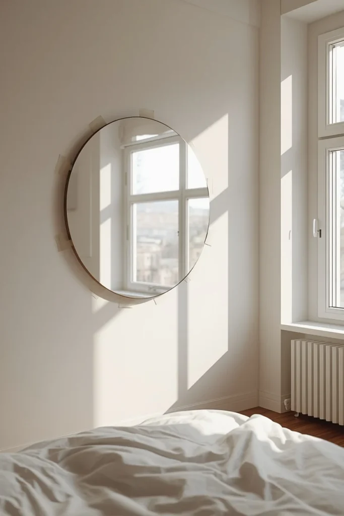 Command Strip Mirror Wall
