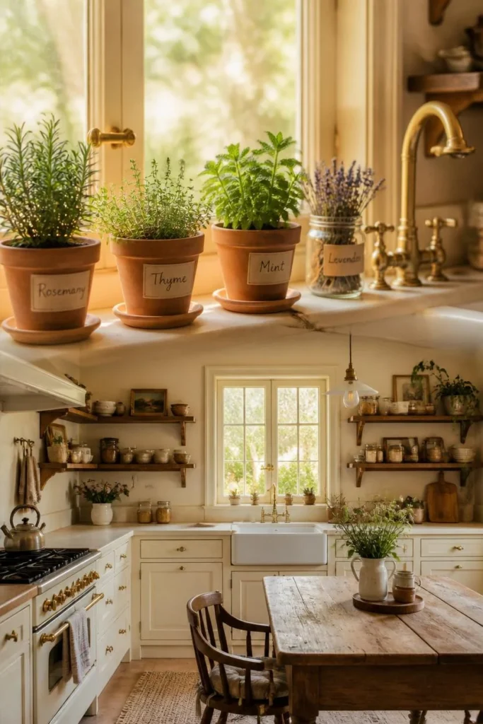 the cottagecore kitchen aesthetics