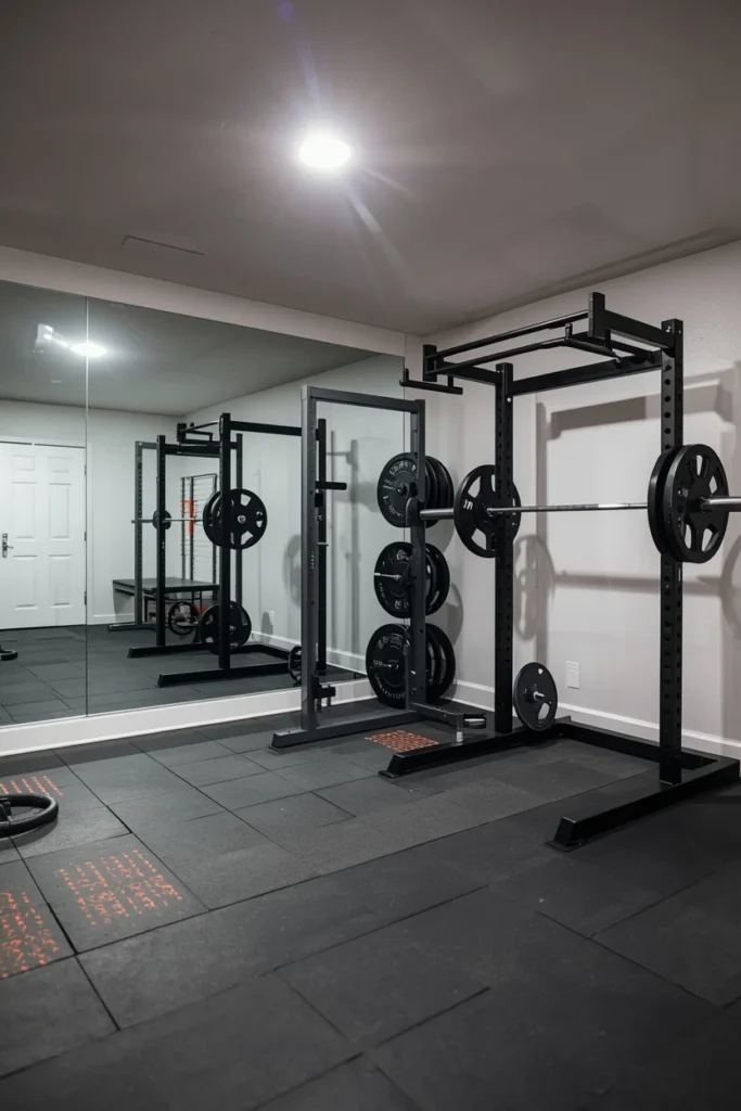 Basement Home Gym Corner