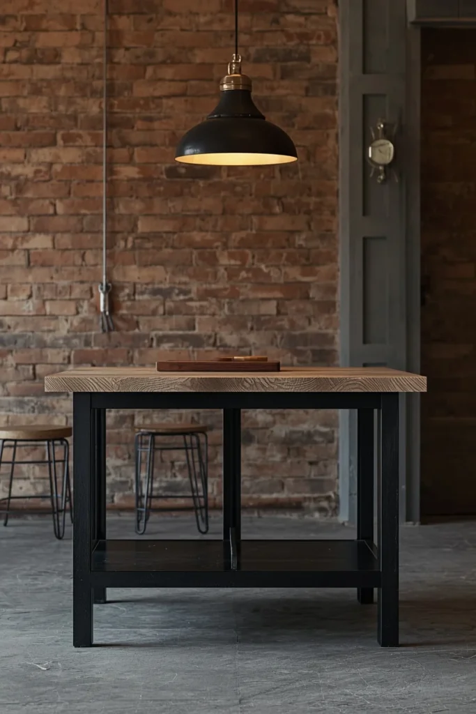 25 Kitchen Island Ideas That Steal the Show in Every Home 15 Industrial Metal-Accent Island