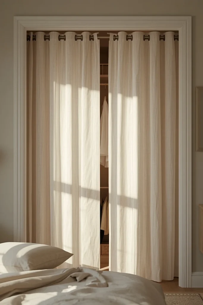 Closet Curtain Swap