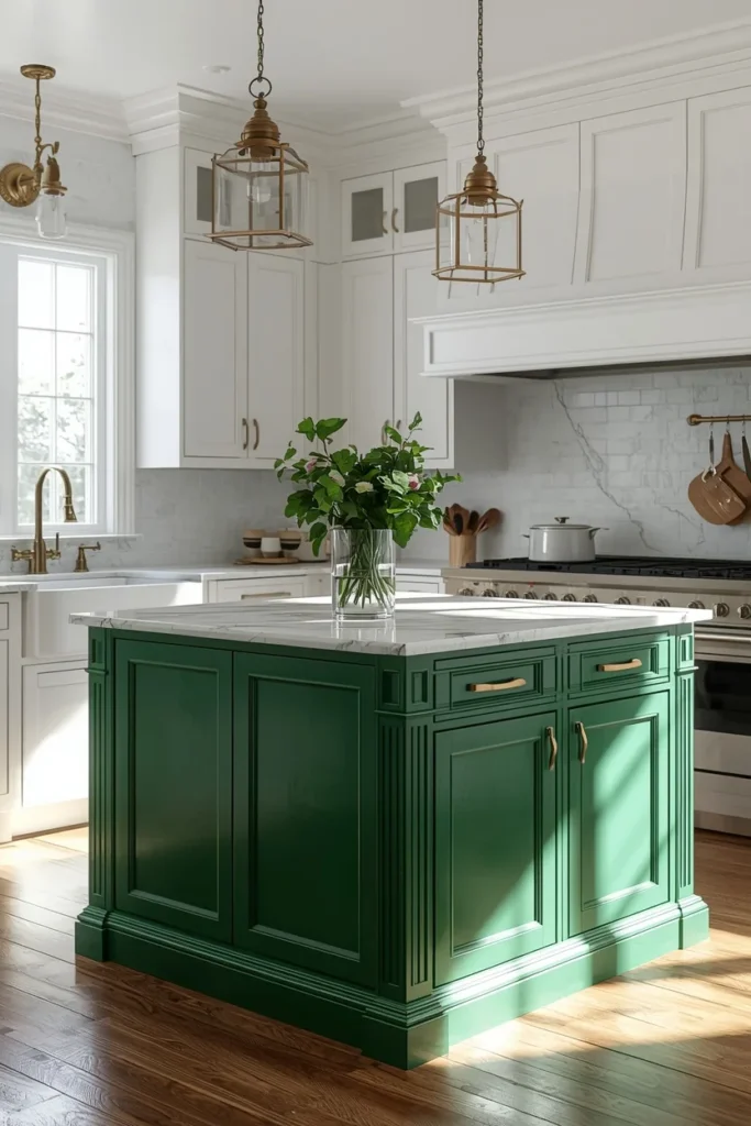 25 Kitchen Island Ideas That Steal the Show in Every Home 17 Jewel Tone Island