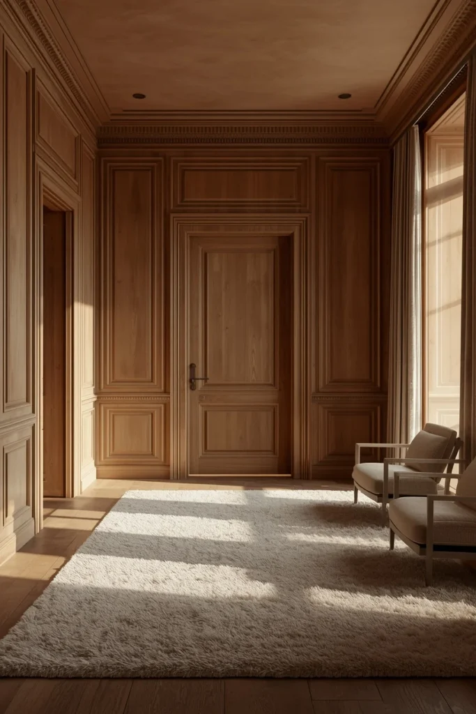 24 Dream Home Library Ideas That Are So Beautiful They'll Take Your Breath Away 18 quiet luxury home library, featuring wood paneled walls