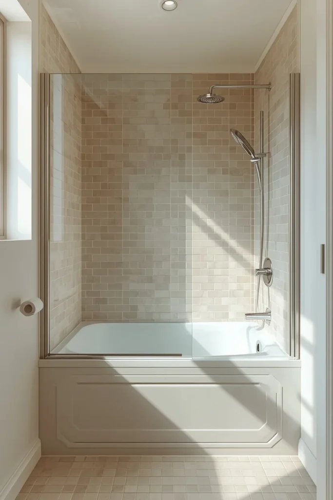 18 Small Bathroom Ideas That Pack Maximum Style Into Minimal Space 18 small bathroom, featuring a compact tub-shower combo