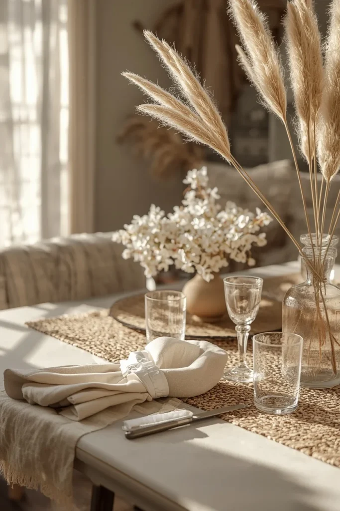19 Small Dining Room Ideas That Are Big on Style & Even Bigger on Charm 18 small dining room table setting, featuring linen napkins,