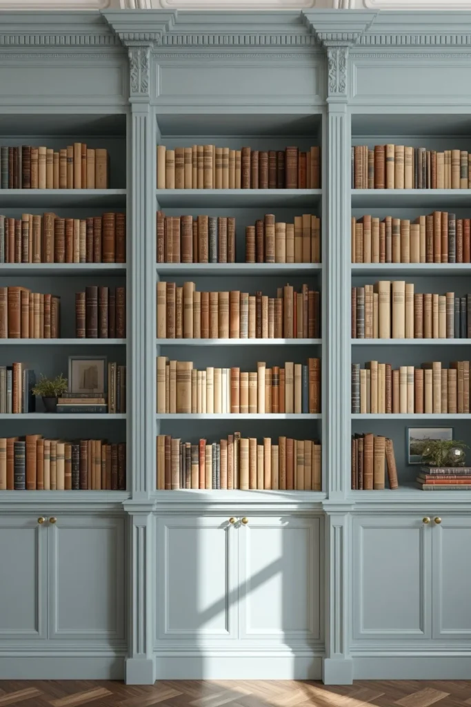 24 Dream Home Library Ideas That Are So Beautiful They'll Take Your Breath Away 20 home library, featuring built-in bookshelves