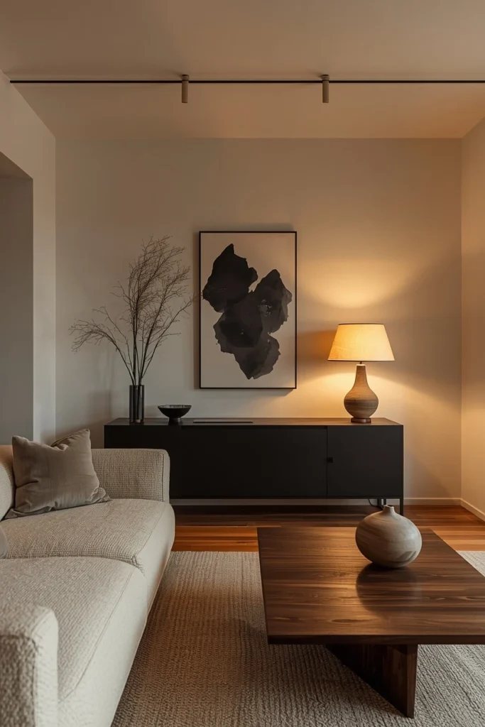 The Foundation Neutral japandi living room