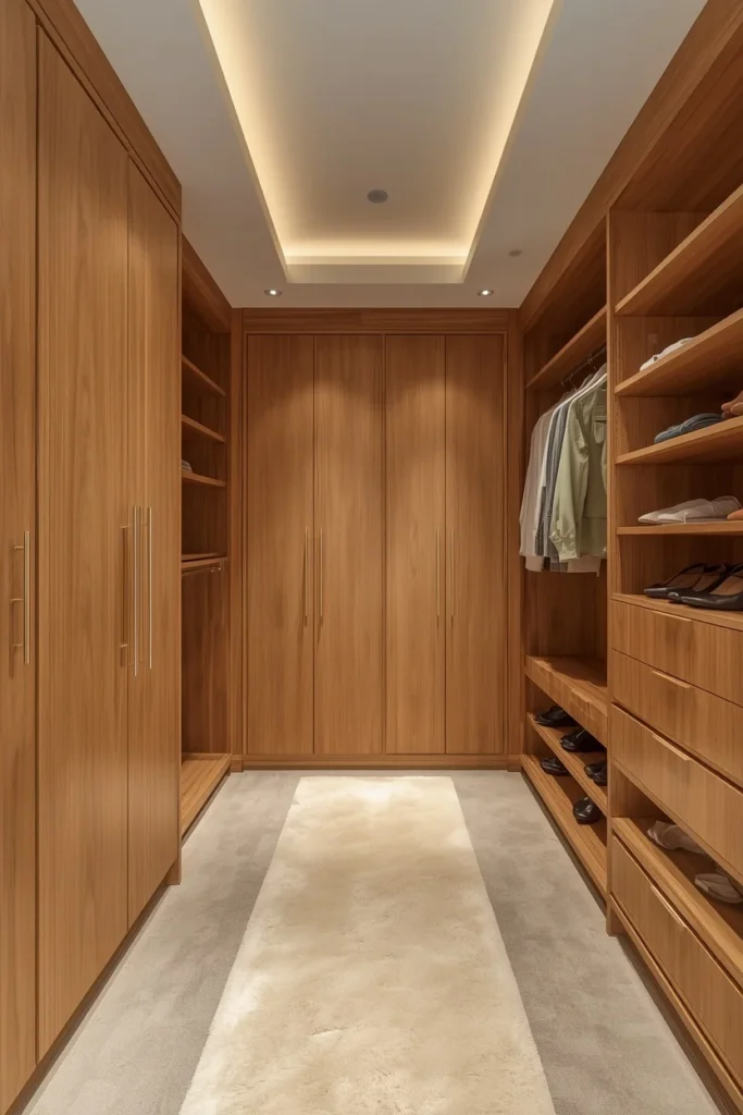 24 Custom Walk-In Closet Designs That Make Getting Dressed Feel Like a Dream 3 Vertical Space From Floor to Ceiling custom walk in closet