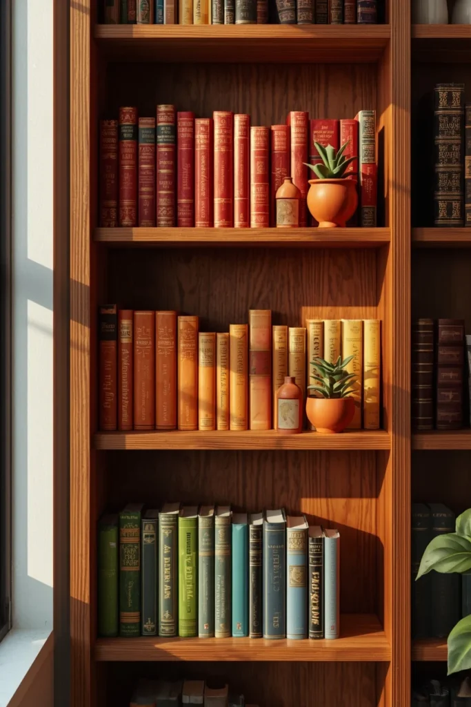 16 Home Library Aesthetic Ideas That Turn Any Corner Into a Reader's Paradise 3 home library shelving, featuring an open wooden bookshelf