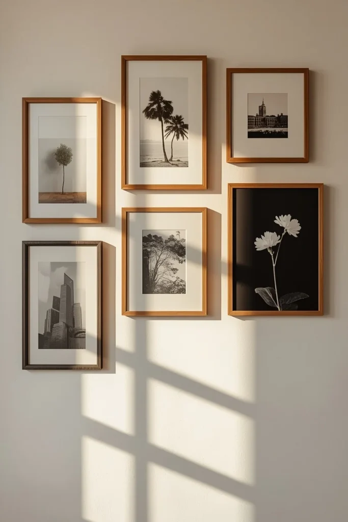 Command Hook Gallery Wall renter friendly bedroom