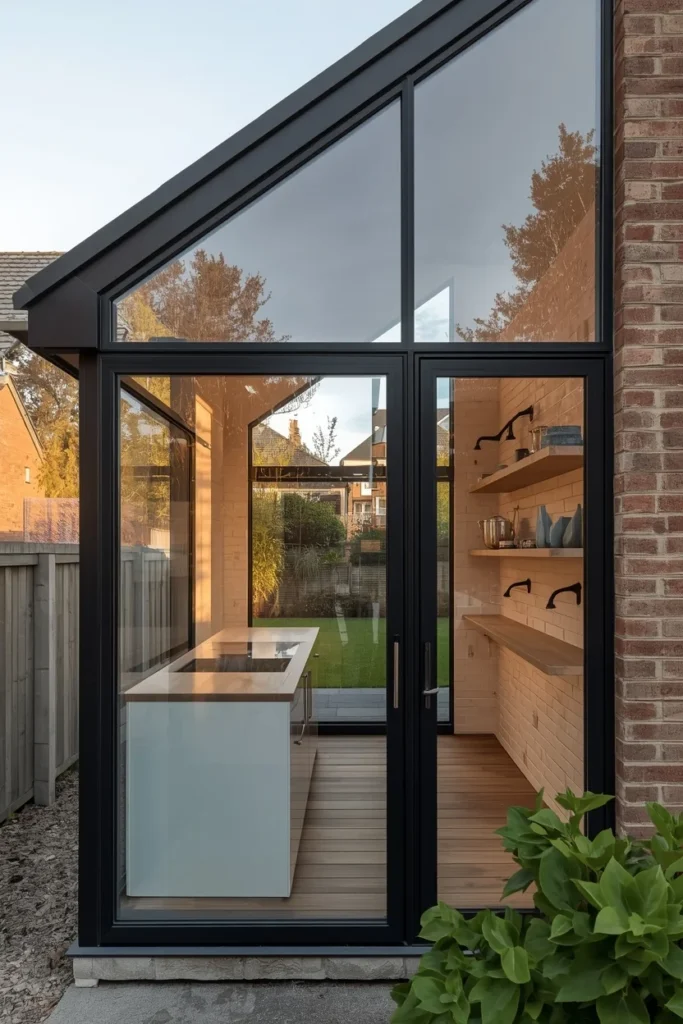 16 Solarium Kitchen Ideas That Flood Your Home With Beautiful Light 3 solarium kitchen in Side-of-House Glazed Addition