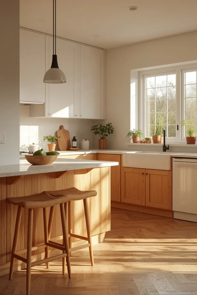 20 White Kitchen Ideas That Are Bright, Fresh & Absolutely Dreamy 3 kitchen wide shot, featuring white upper cabinets