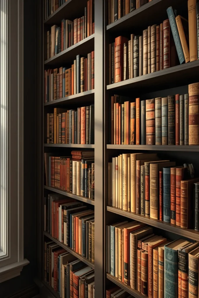 24 Dream Home Library Ideas That Are So Beautiful They'll Take Your Breath Away 22 home library, featuring built-in bookshelves