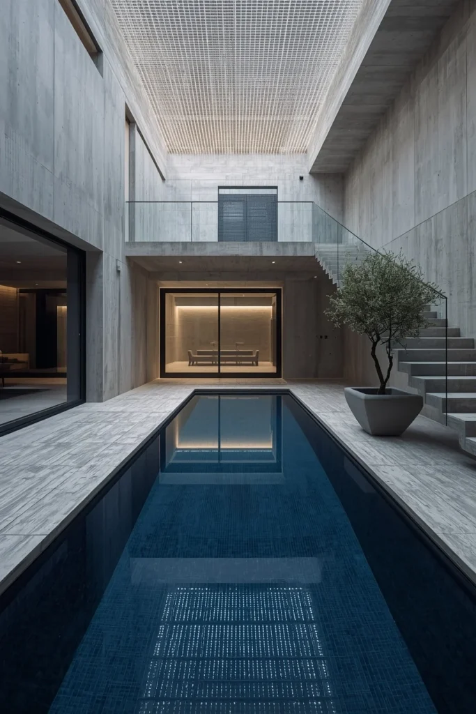 architectural statement indoor pool,