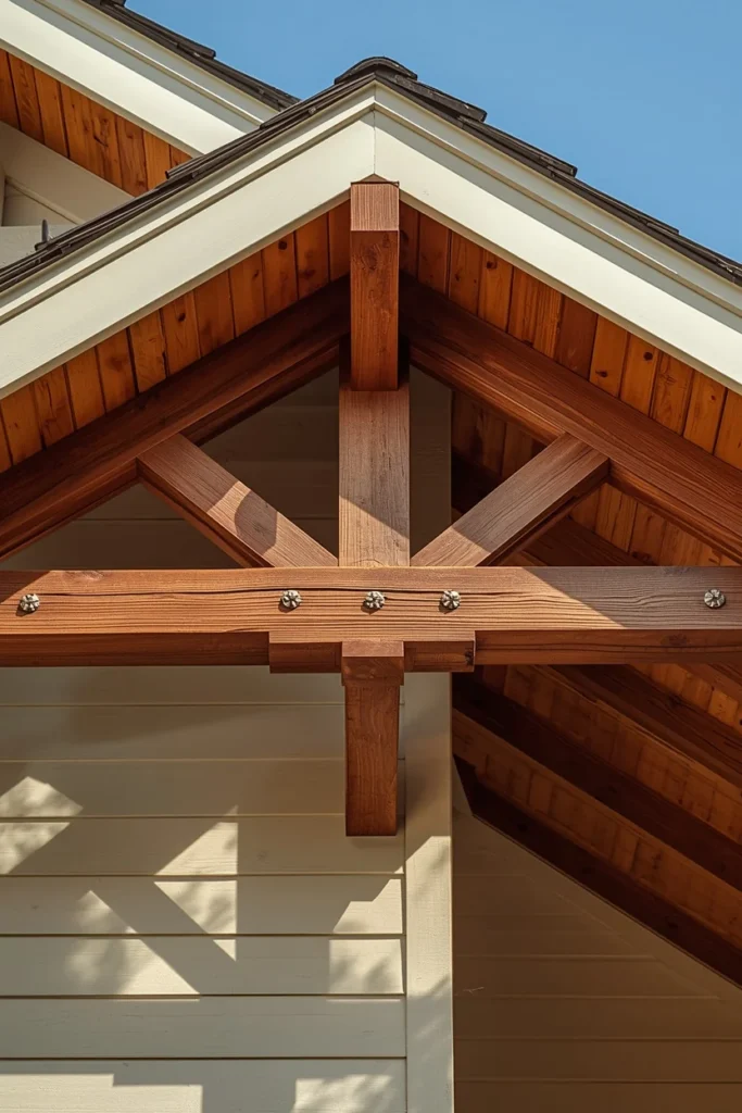 16 Craftsman Exterior Ideas That Are Classic, Detailed & Endlessly Beautiful 4 craftsman gable end detail, featuring exposed wood rafter tails