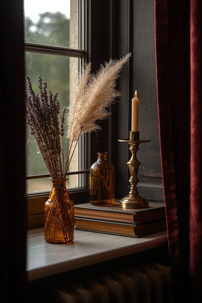 18 Dark Cottagecore Bedroom Ideas That Feel Magical & Deeply Cozy 4 The Dried Botanical Display