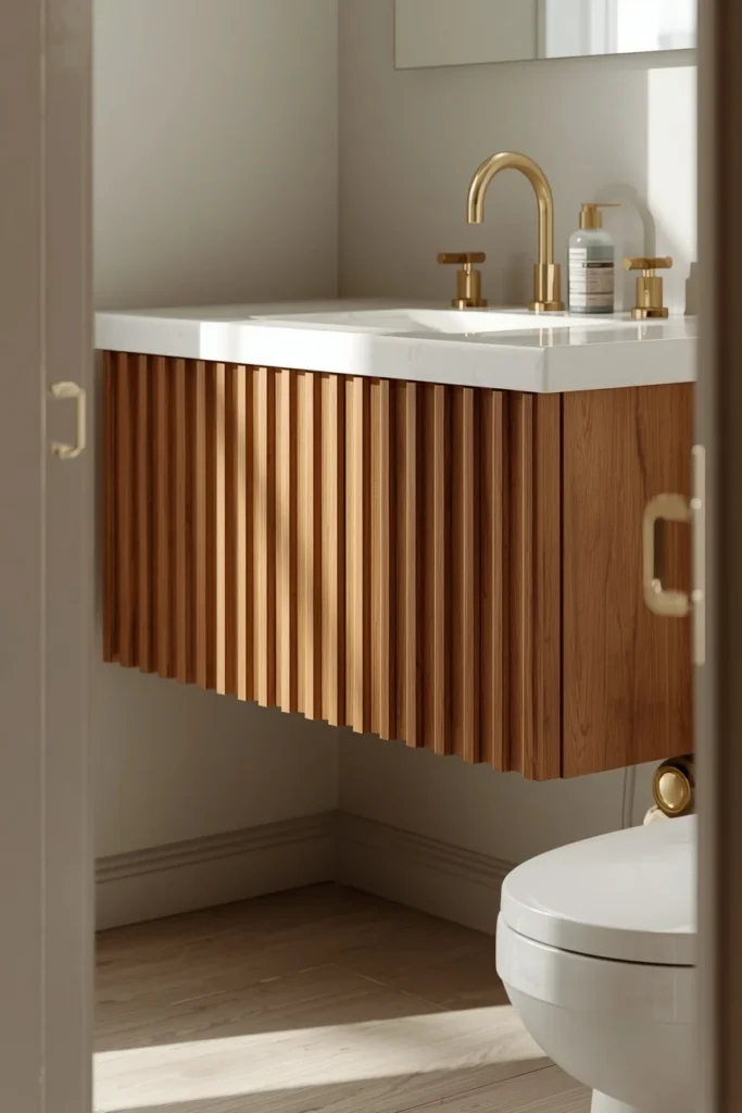 18 Small Bathroom Ideas That Pack Maximum Style Into Minimal Space 4 small bathroom, featuring a wall-mounted floating vanity