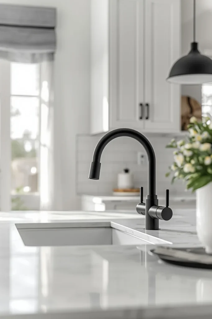 20 White Kitchen Ideas That Are Bright, Fresh & Absolutely Dreamy 5 kitchen close-up, featuring white shaker cabinets