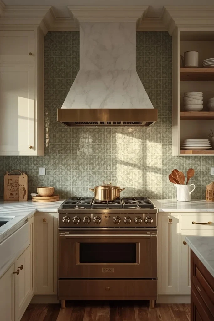 Handmade Zellige Tile in Sage Green