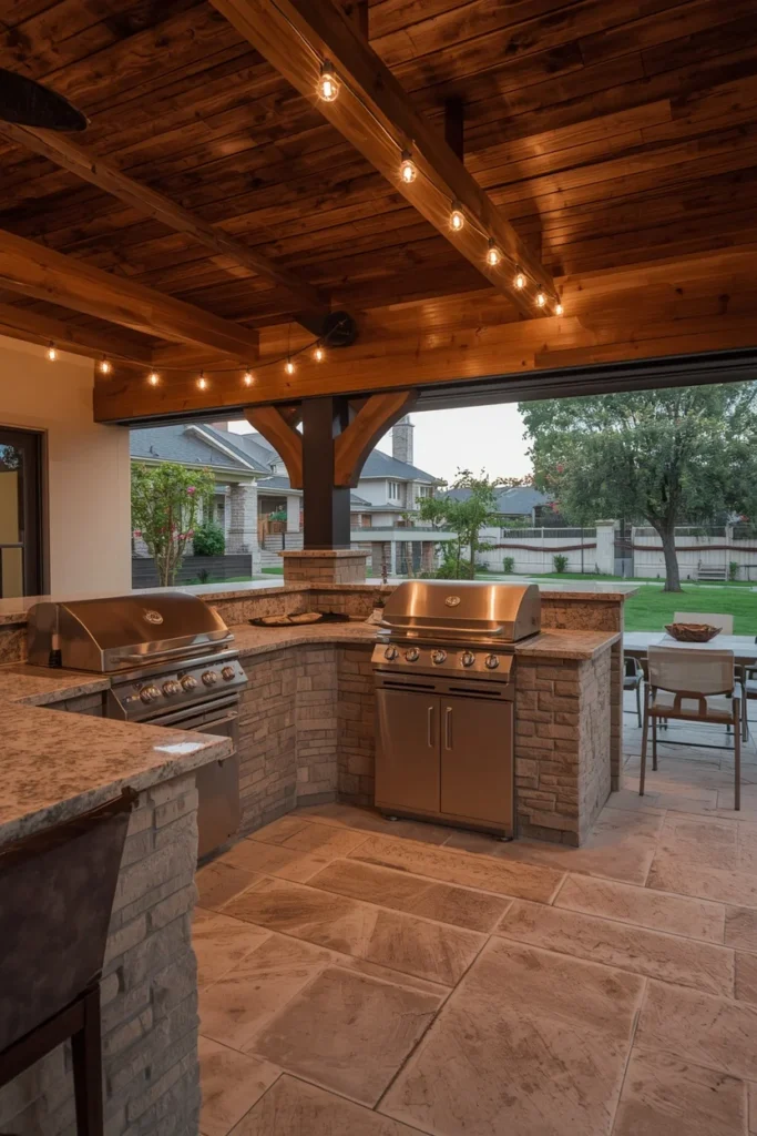 18 Back Porch Ideas That Make Outdoor Living Feel Like Pure Heaven 8 Back porch outdoor kitchen